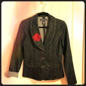 Fitted Jean jacket blazer